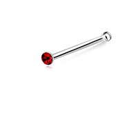 1.6mm Round Rhinestone Silver Bone Nose Stud NSKD-55